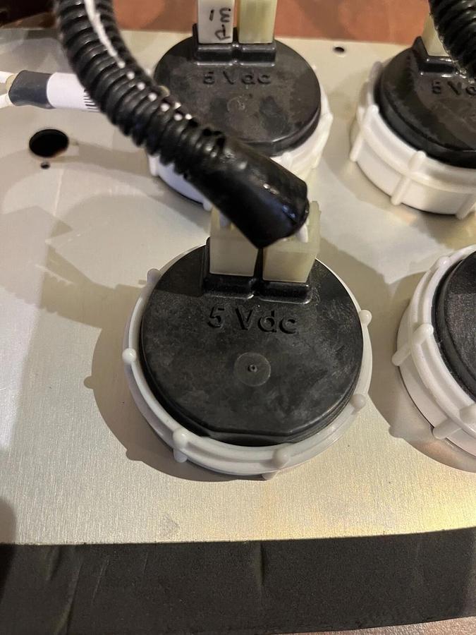 Used Generator Gauge Panel - Temp., Filter, Fuel & Oil Pressure Gauges w/ 5V Supply