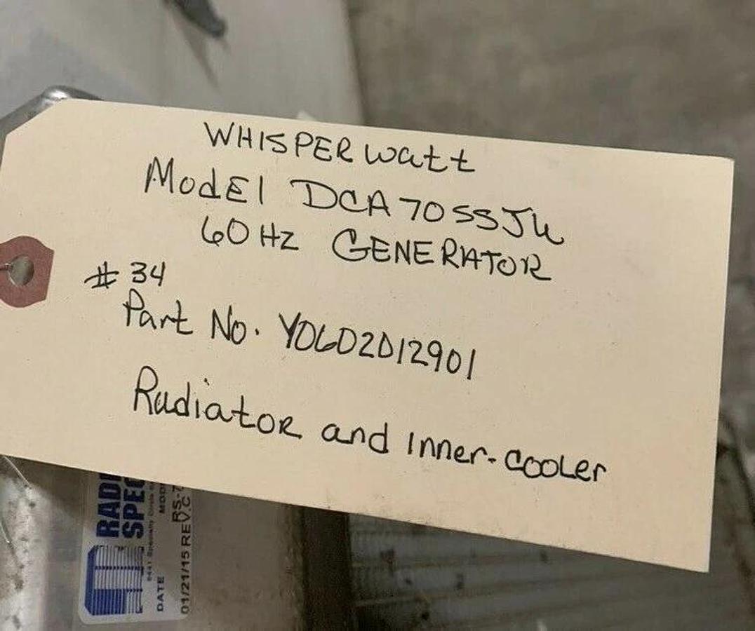 Used Multiquip Radiator/Intercooler DCA70SSJU4i | MQ Power P/N: Y0602012901