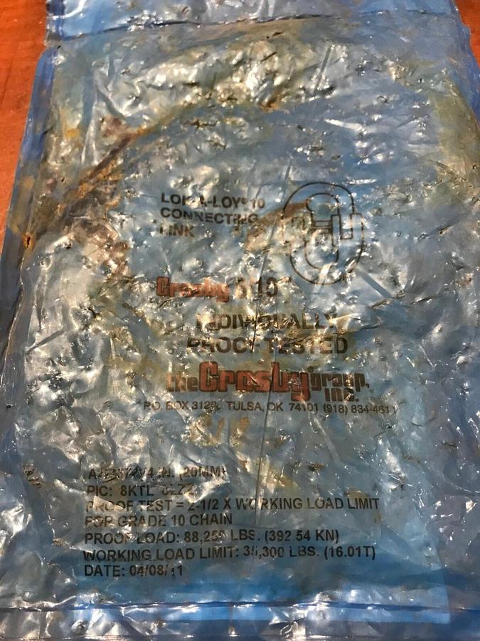 Crosby 3/4"" Alloy Connecting Link A-1337 LOK-A-LOY GR 100 | WLL 35,300 Lbs.