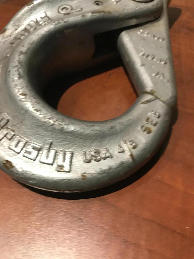 New 5/8" Crosby A-1317 Shur-Loc Clevis Hook  | 22,600 Lbs. WLL 1029036 Grade 100