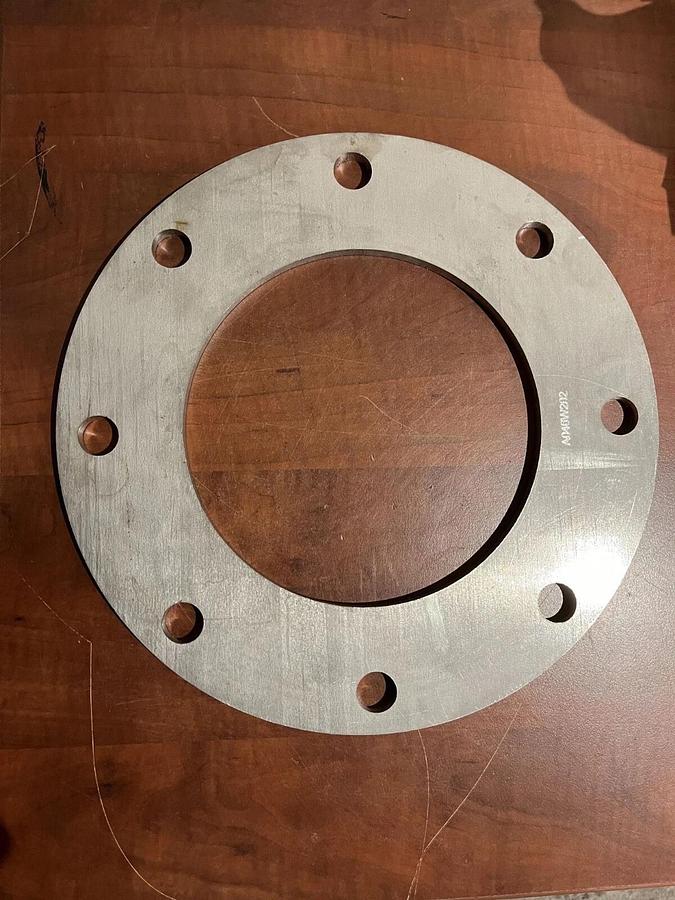 New Cummins Exhaust Plate Kit - Contains Plate, 8 Bolts, 8 Nuts & 16 Washers