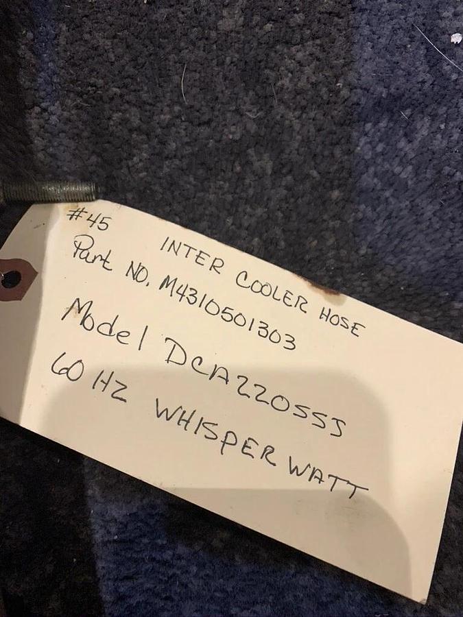 Used Multiquip Inter Cooler Hose DCA220SSJU DCA180SSJU | P/N: M4310501303