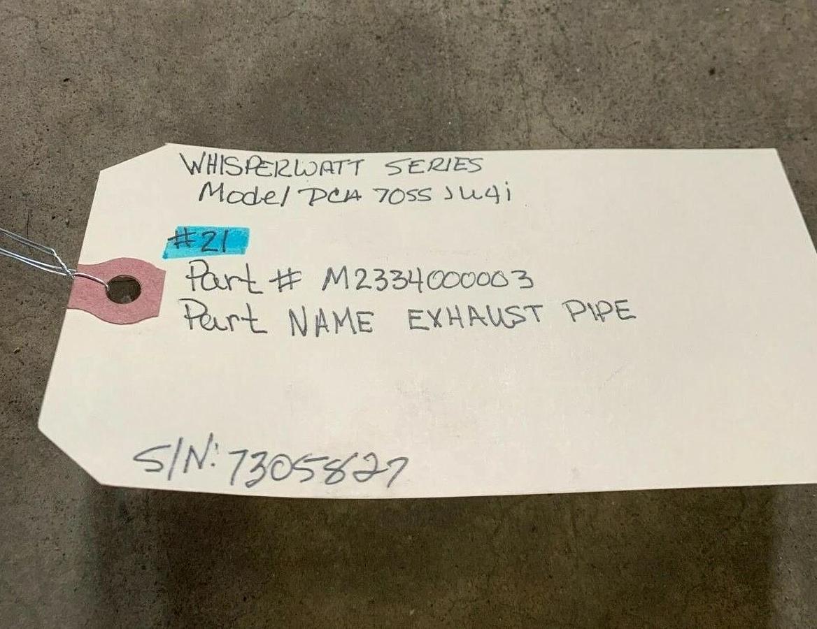 Used Multiquip MQ Power DCA70SSJU4i | Exhaust Pipe P/N: M2334000003