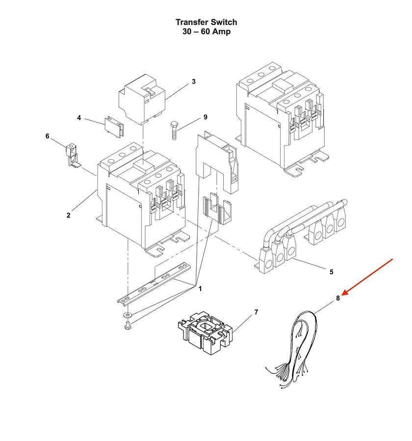 New Genuine Cummins Onan LTA Transfer Switch Main Wiring Harness | P/N: 338-3656
