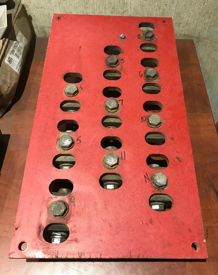 Used Link Board Terminal Block Panel From Wacker Neuson G240 Generator 480V 240V