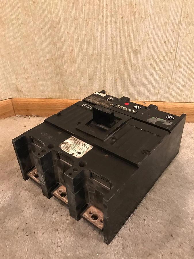 Used 450 Amp General Electric Circuit Breaker | 600V, 3 Pole, 60Hz, TJK636F000