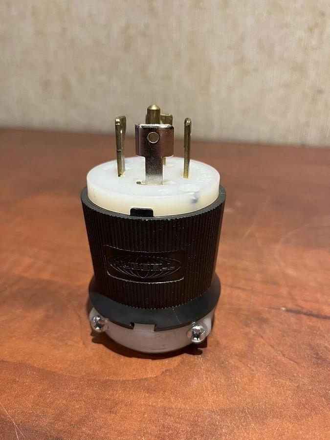 Hubbell Twist Lock Insulgrip Male Plug - HBL2821 30A 277/480VAC 3 Phase 4 Pole