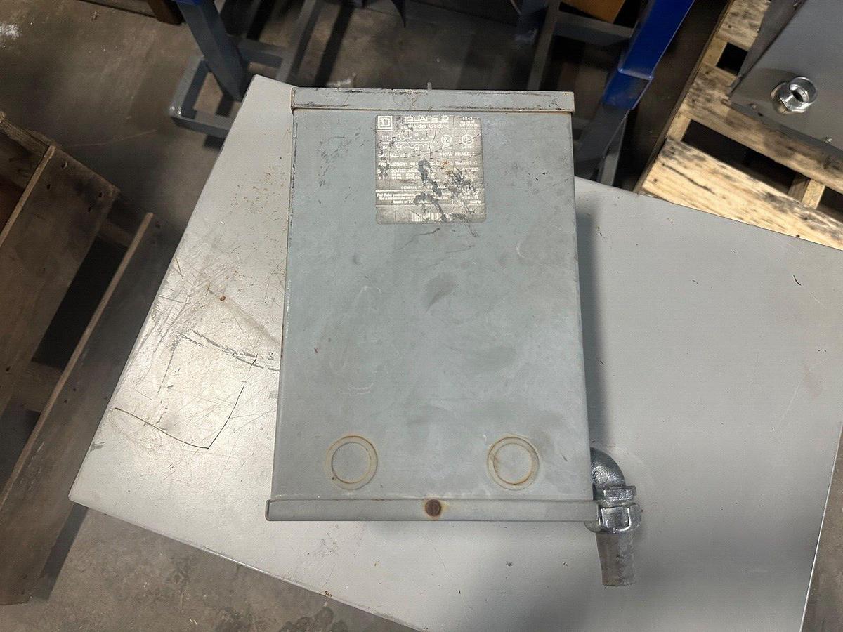 Used Square D 3S1F 3kVa Industrial Control Transformer