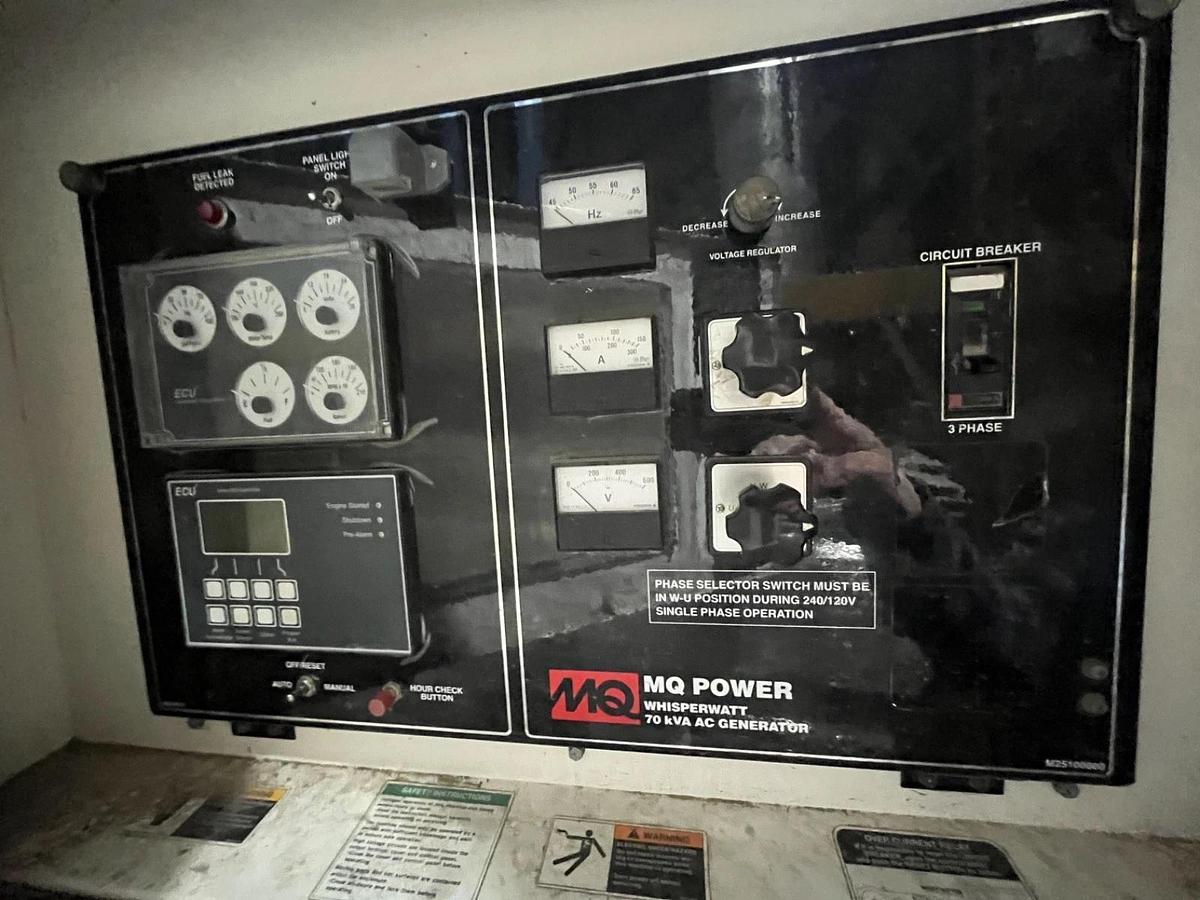 Used 70kVA 2014 Multiquip DCA-70SSJU4i Mobile Diesel Generator - S/N: 7305839