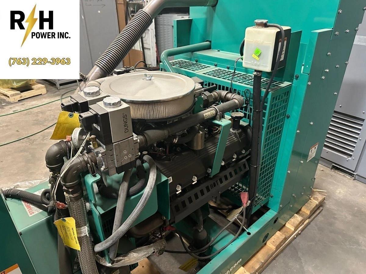 Used 85kW Cummins GGHG Stationary Natural Gas Generator S/N: E140663520