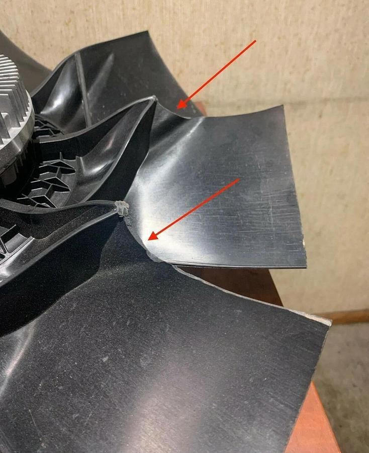 New John Deere 4045HFG93 Electric Blower Fan Assy. | RE545612 RE54617 RE544254