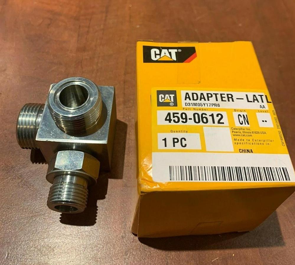Used New Genuine OEM CAT Caterpillar ADAPTER-LATL | P/N: 459-0612