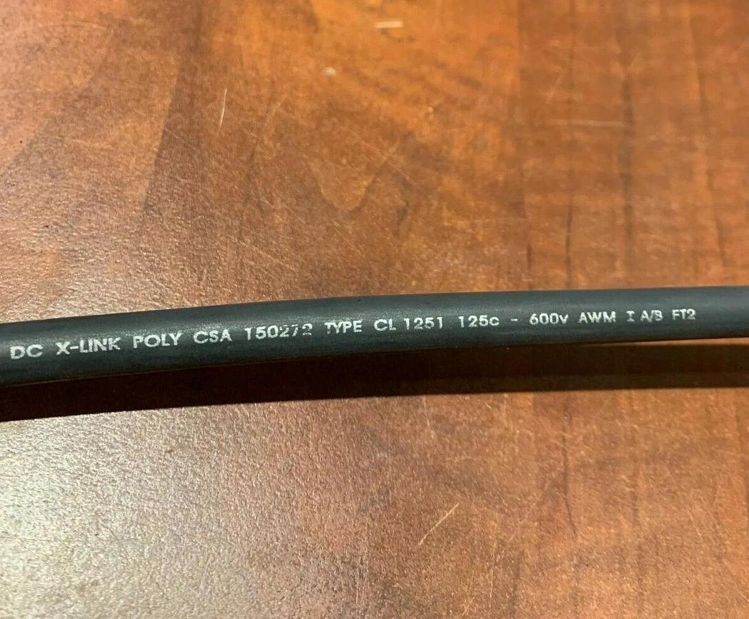 Used (12 Pack) 41" Long 4 AWG Electrical Lead Wire 600V USA | Cummins P/N: A034L458