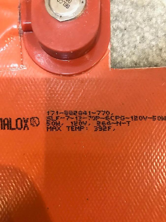 Used 50 Watt Battery Heater Cummins Onan | P/N: A047T975 Chromoalox Silicon Pad