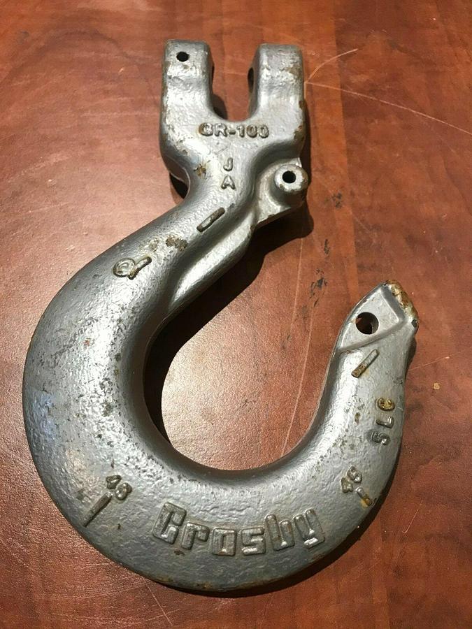 New Crosby 1/2" 1/2-13 Grade 100 Lifting Hook 15,000 lbs. WLL | USA