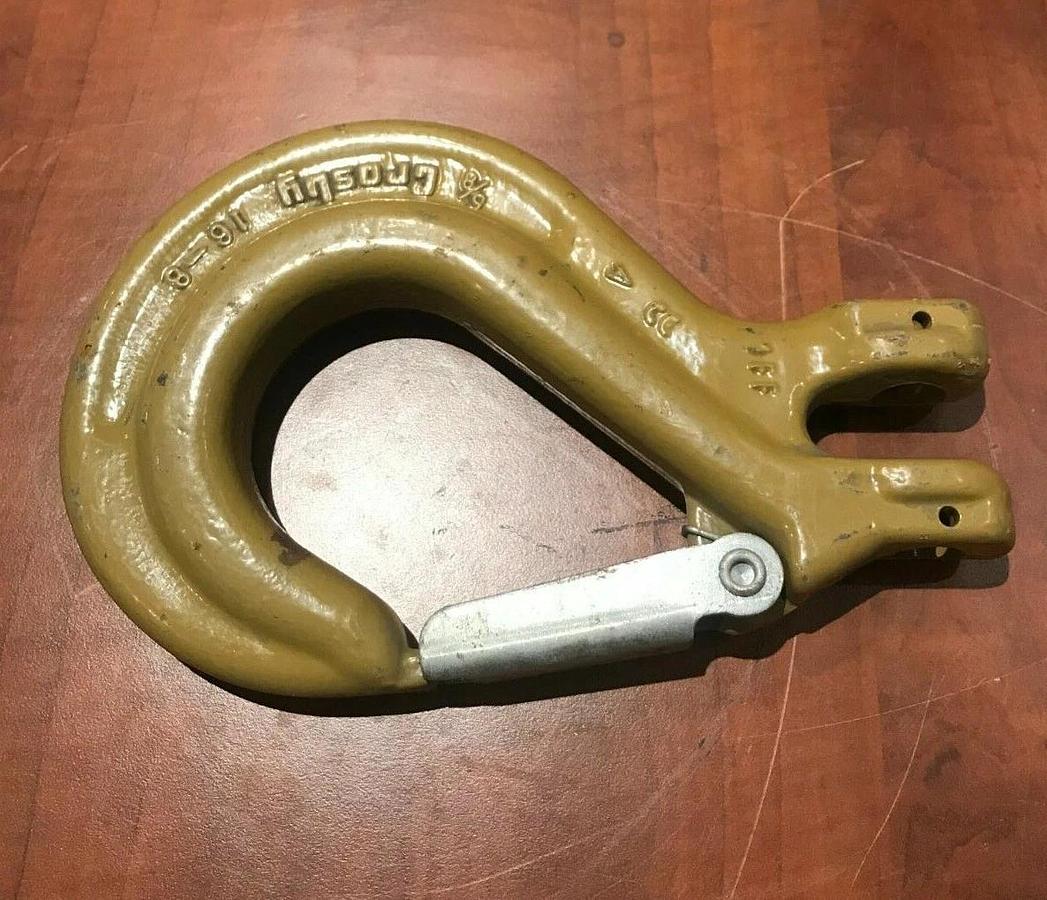New Crosby 5/8" Latching Grab Hook | Belgium Heavy Duty Rigging Lifting