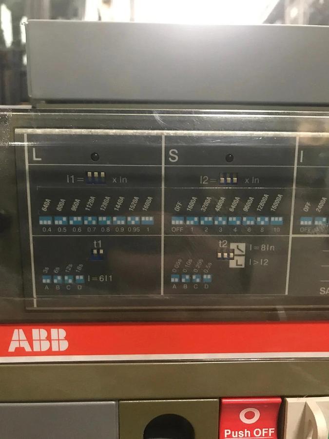 Used 1600 Amp ABB Circuit Breaker w/ Draw-Out Breaker Holder | SACE E3H 16