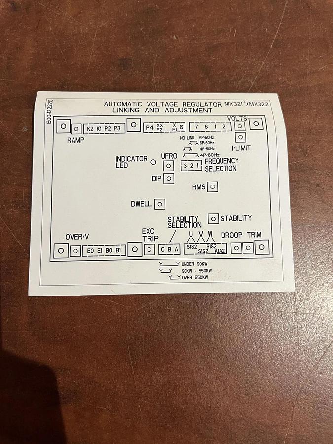 NEW Genuine OEM Cummins Stamford MX322 Automatic Voltage Regulator P/N: A062Y338