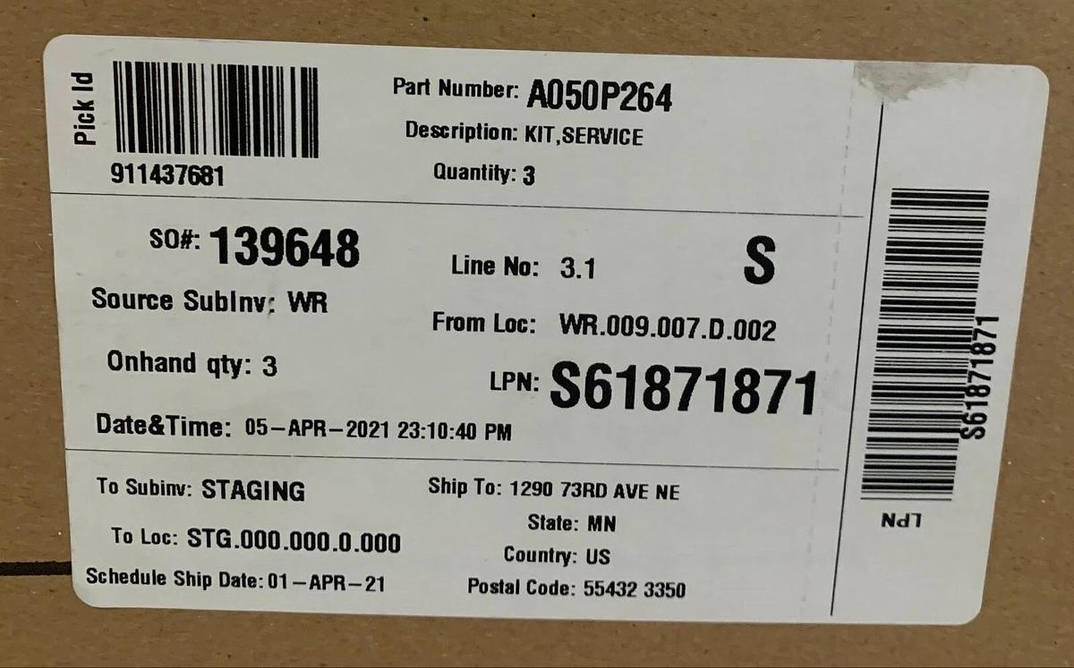 Used New Genuine OEM Cummins Pulley Service Kit C3250D6 | P/N: A050P264