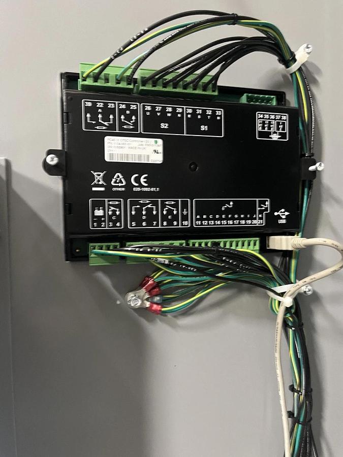 Used 200 Amp Cummins OTECSEB Service Entrance Auto Transfer Switch S/N: K22M181845