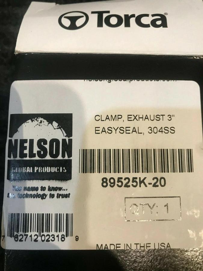 Used (10 Pack) 3" Torca Coupler Exhaust Sleeve Butt Joint Clamp - 304SS - A034C658