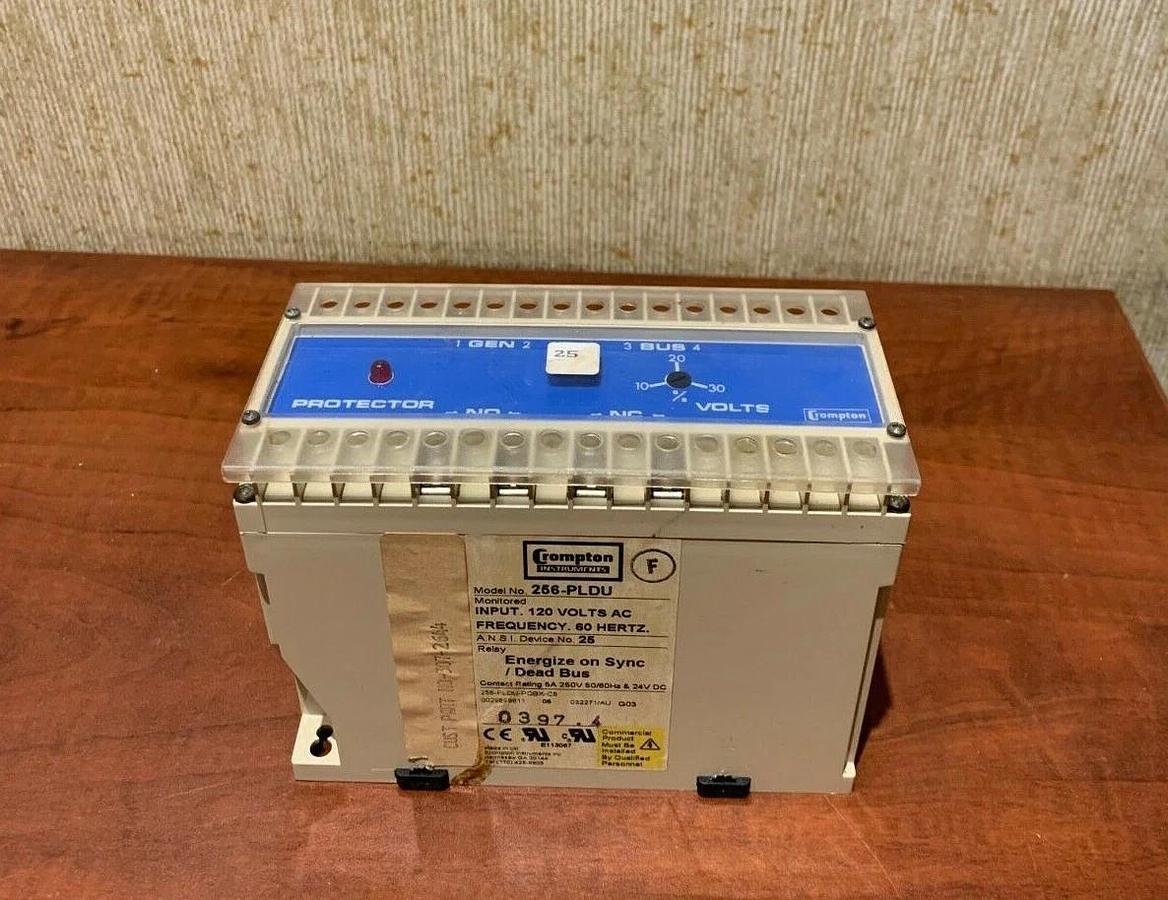 Used Crompton Instruments 256-PLDU Protector Relay 120V 60Hz | P/N: 307-2644