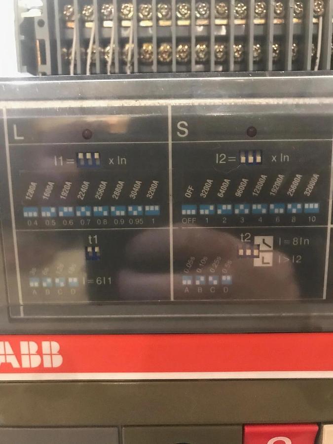 Used 3,200 Amp ABB Circuit Breaker w/ Draw Out Breaker Cradle | SACE E3H 32