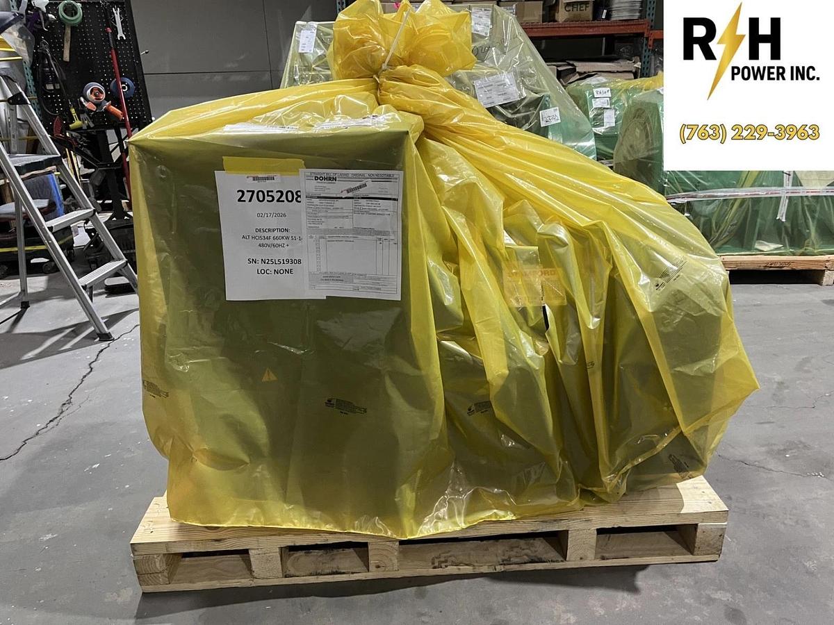 Used 660kW (825kVA) 480V Stamford HCI534F1 Alternator