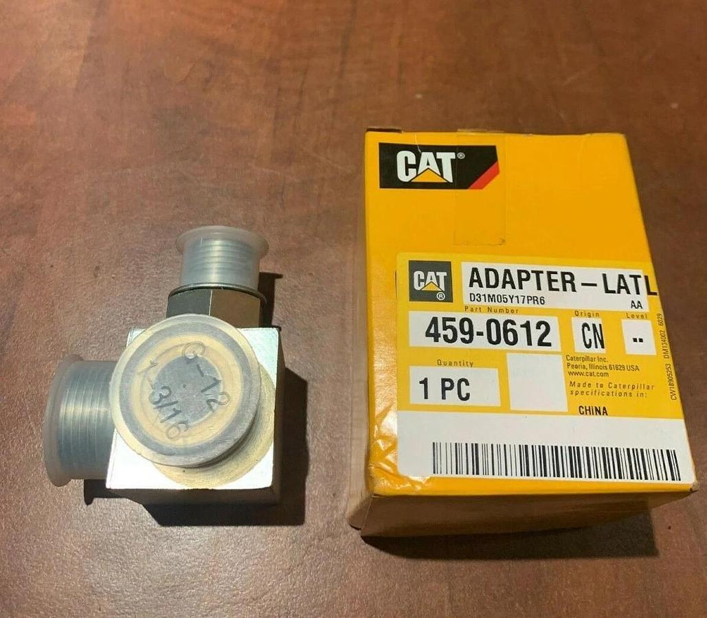 Used New Genuine OEM CAT Caterpillar ADAPTER-LATL | P/N: 459-0612