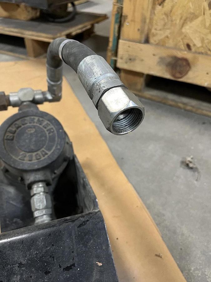 Used Blackmer 210A Rotary Hand Pump, Hose and Mount Assembly - P/N: 210A