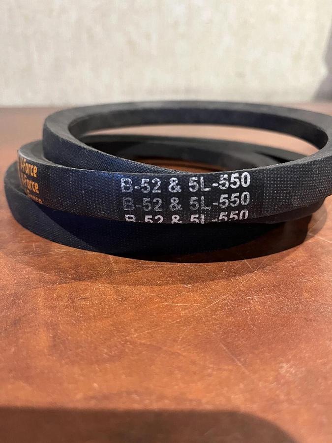 New MVP Industrial Heat & Oil Resistant V-Force Belt - P/N: B-52 5L-550