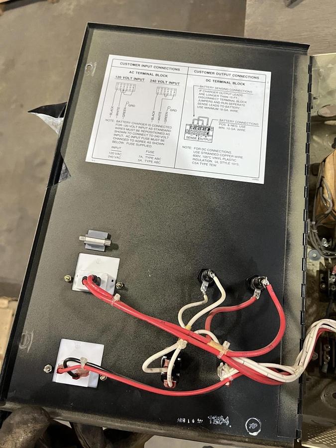Used Used Kohler 120/240 VAC 26VDC Automatic Battery Charger - P/N: A-326767