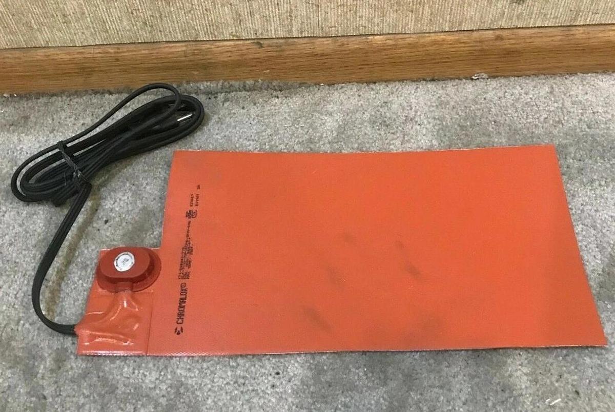 Used 50 Watt Battery Heater Cummins Onan | P/N: A047T975 Chromoalox Silicon Pad