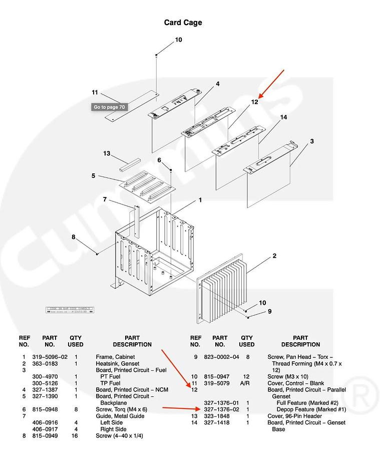 Used New Genuine OEM Cummins 327-1376-02 PCB Parallel Genset Card