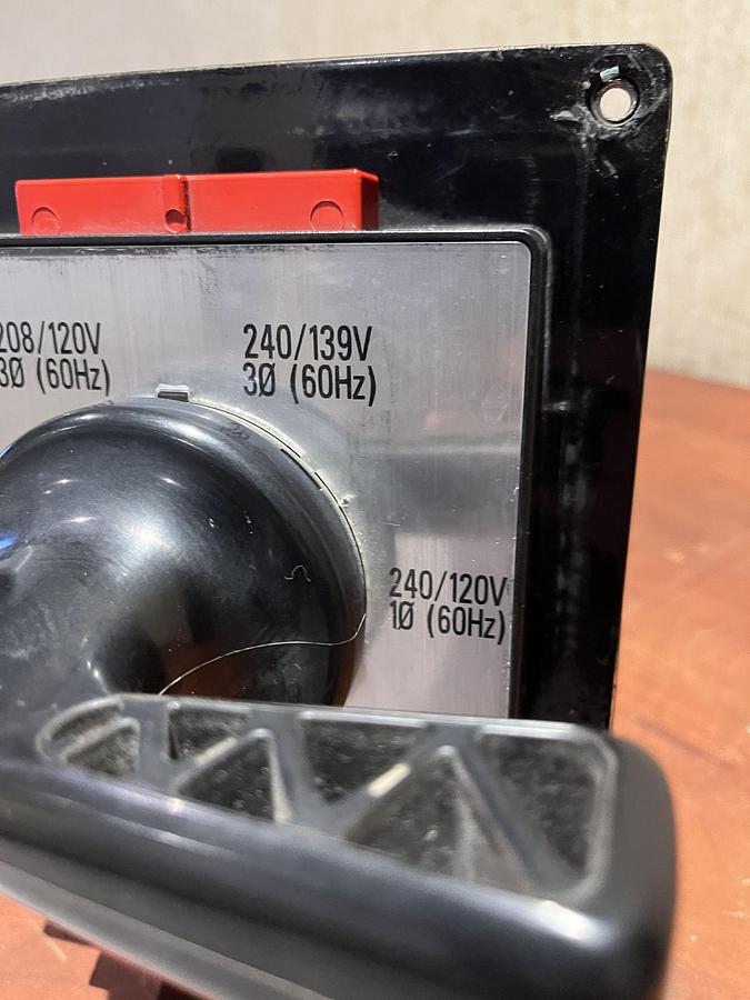 Used 240 Amp 600VAC Kraus & Naimer C315 Voltage Selector Switch from Cummins C150D2RE