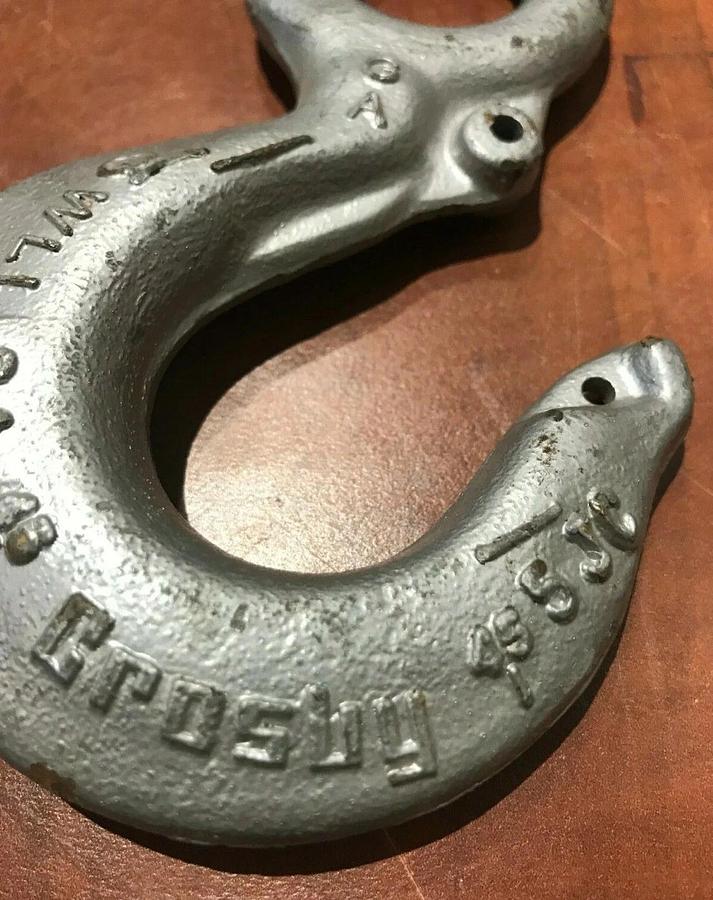 (2 Pack) Crosby 2 Ton (4,000 lbs.) Eye Hook Grade 100 | Lifting Rigging