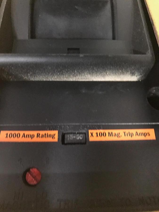 Used Caterpillar Breaker Box w/ 1,000 Amp Westinghouse Breaker 654D254G03