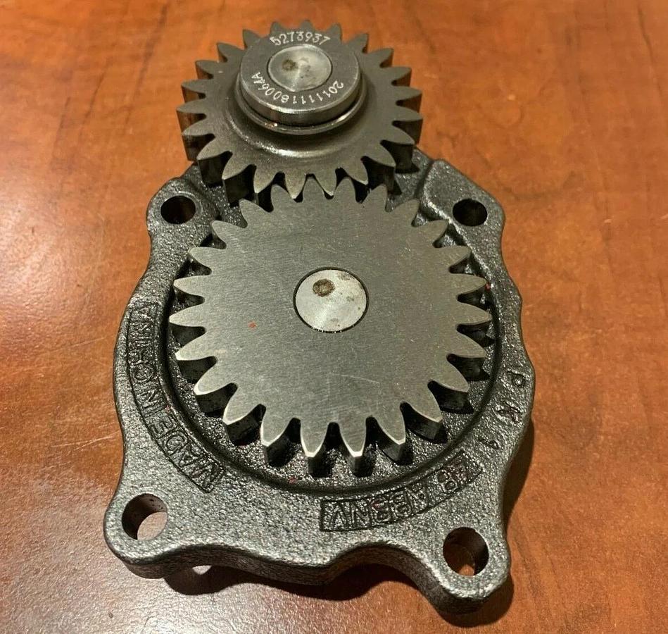 Used Used Genuine OEM Cummins Oil Pump QSB5 4.5L C100D6R | P/N: 5273937