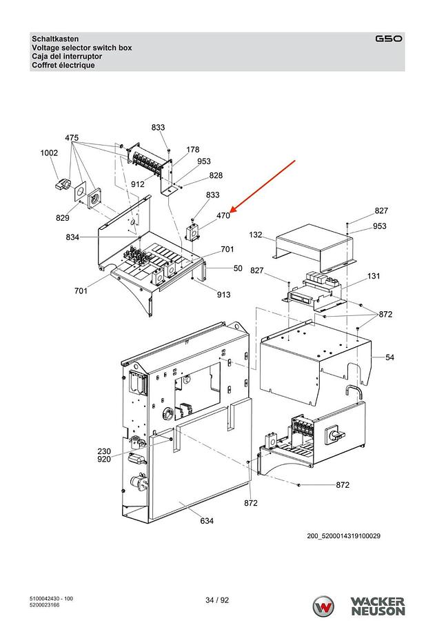 Used Used Wacker G50 T4F CT Current Transformer WICC 2559-300:5A | P/N: 5000155073