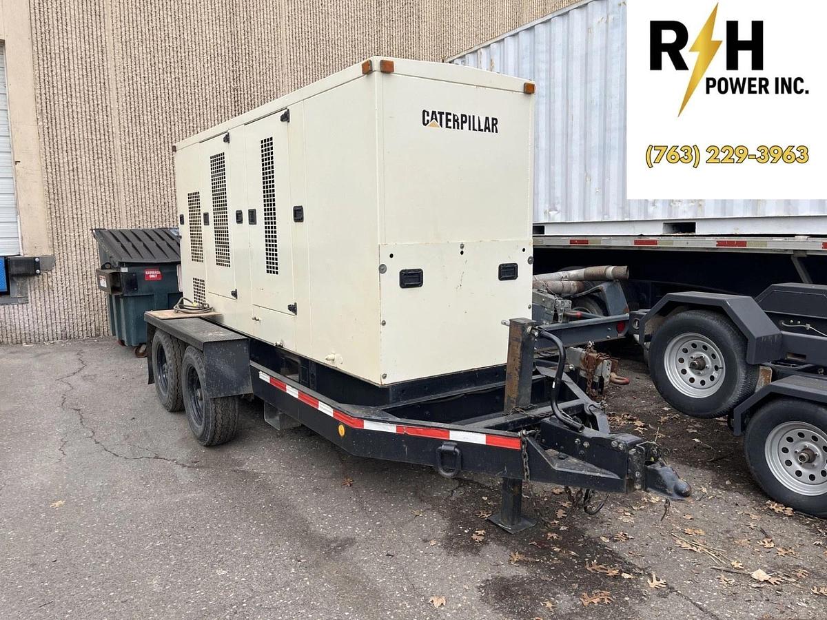 Used 113kW Caterpillar 3304 SR4B Mobile Diesel Generator - S/N: 8GK00626