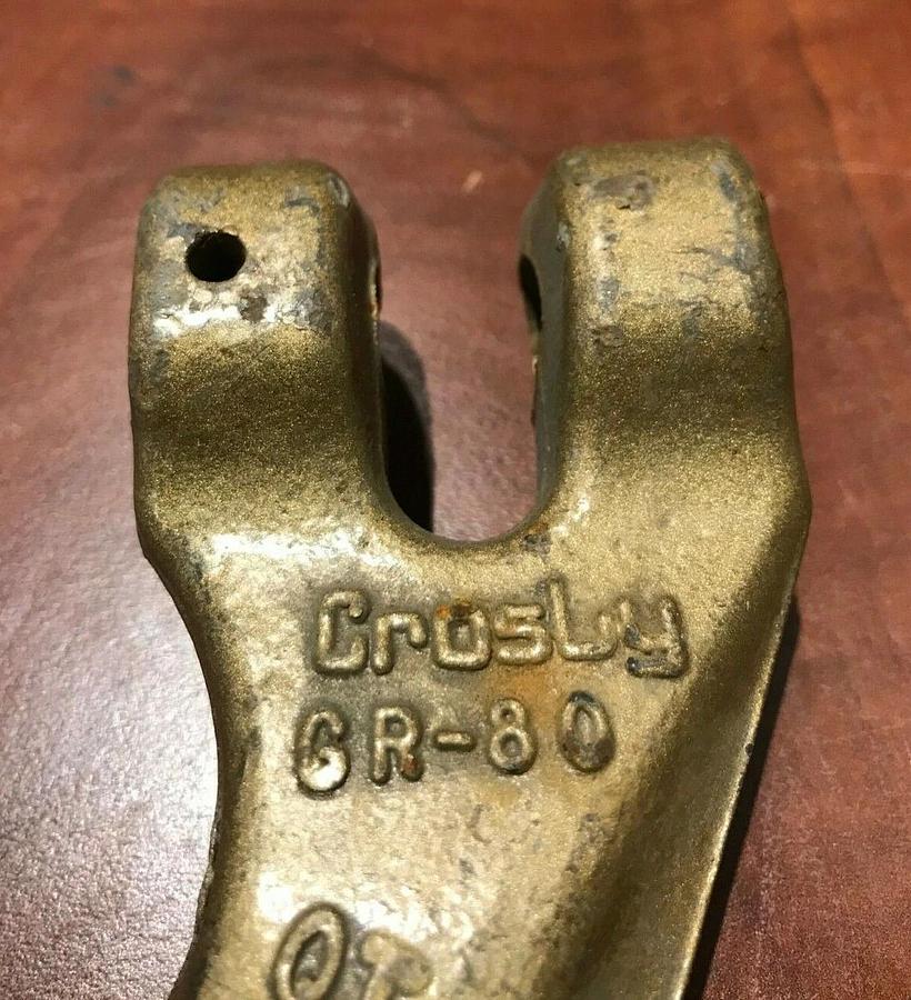 New 1/2" Crosby Clevis Grab Hook Grade 80 USA | WLL 12,000 lb.