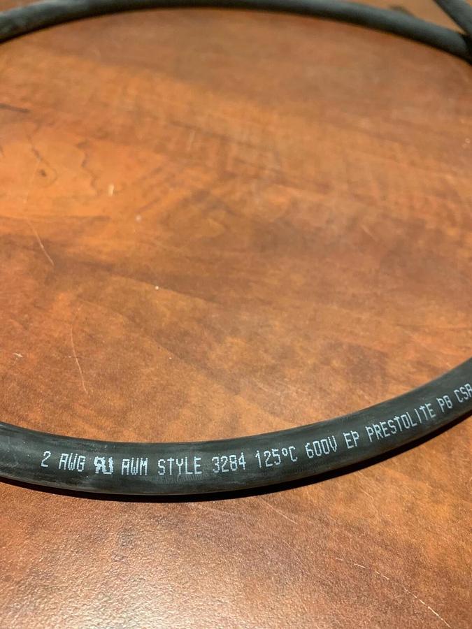 Used (2 Pack) 70" Long 2 AWG Electrical Lead Wire 600V USA | Cummins P/N: A032X863