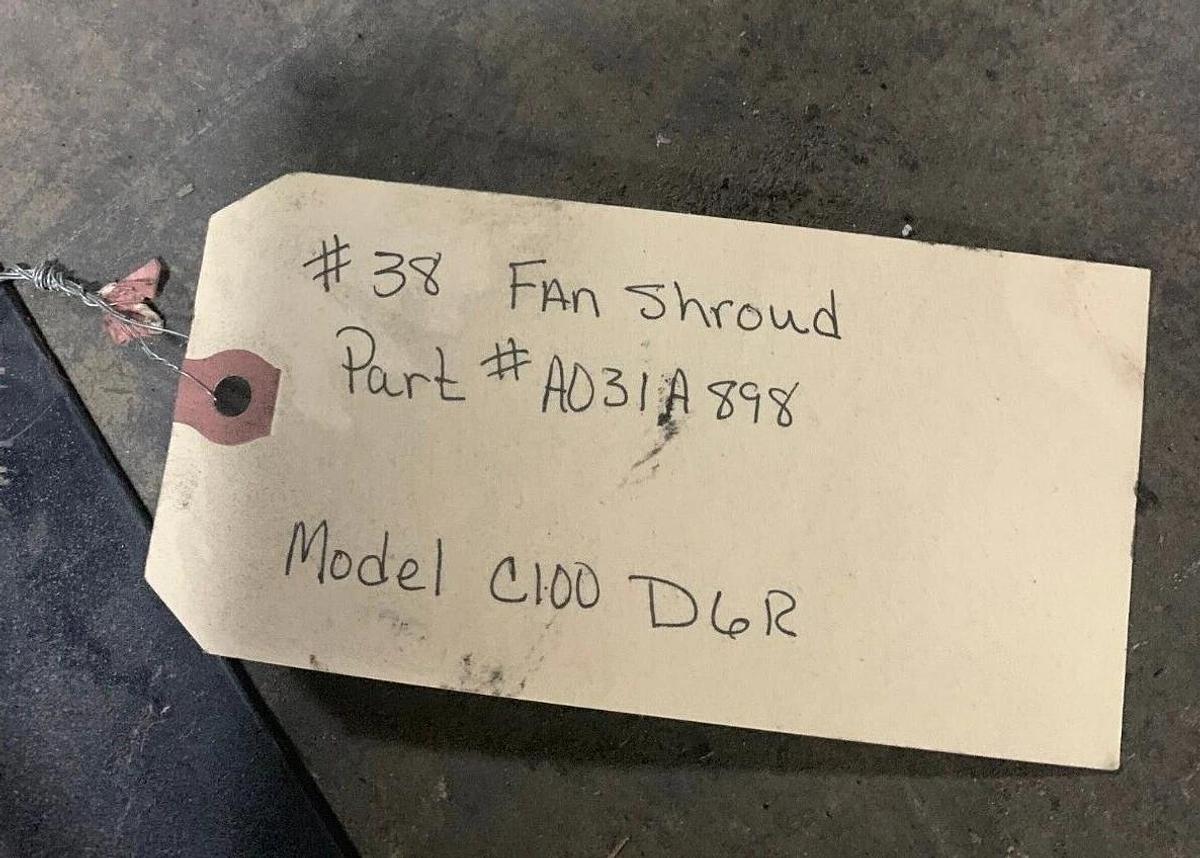 Used Used Genuine OEM Cummins Fan Shroud For C100D6R | P/N: A031A898