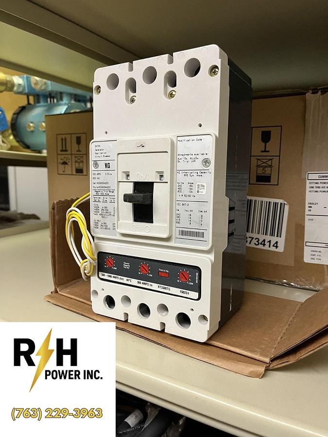 New Eaton 300 Amp 3 Pole Circuit Breaker - KG3300S42Z01 - A032Z152