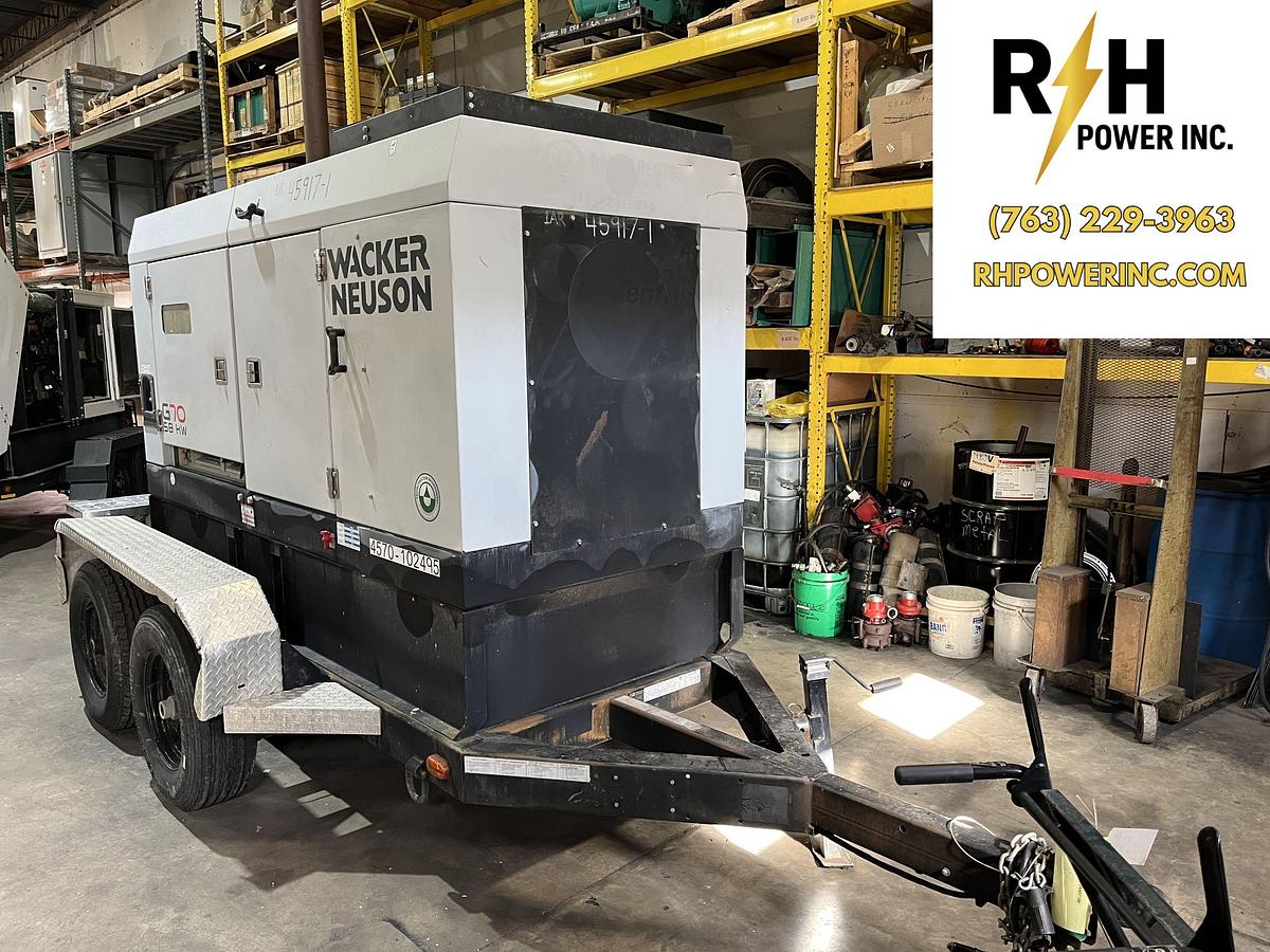 Used 70kva Wacker Neuson G70 Mobile Diesel Generator - S/N: 24407198