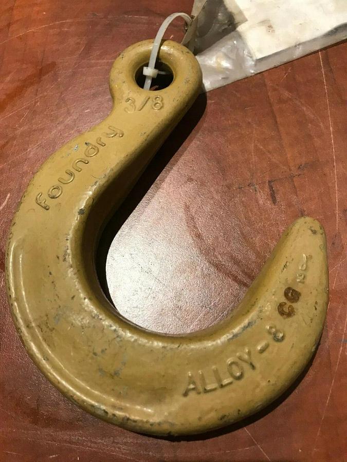 New 3/8" Crosby Clevis Foundry Eye Hook | Grade 80 WLL 7,100 lbs.