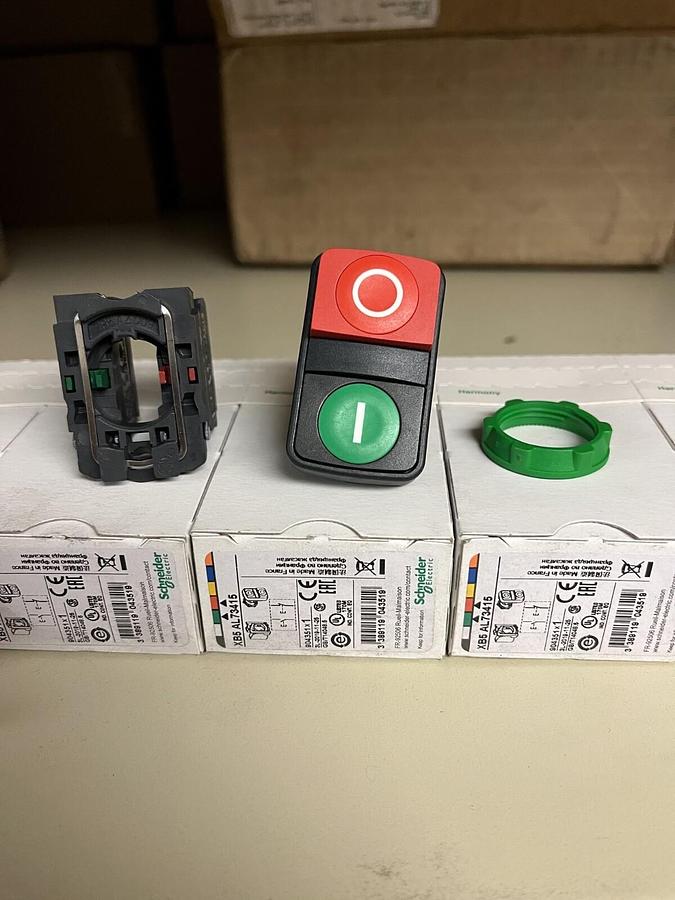 Used New Schneider Electric XB5AL73415 I/O Push Button Switch - P/N: A034T921