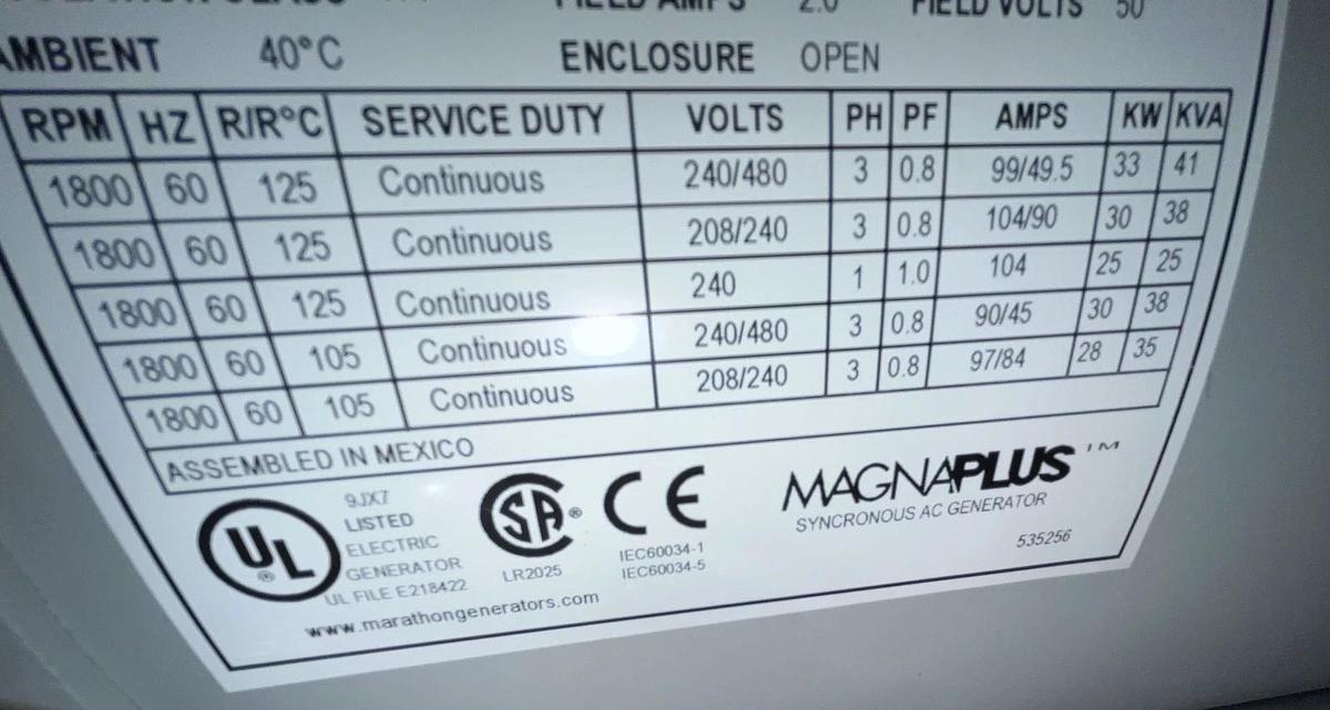 25kVA 2018 Generac MMG25IF4 Mobile Diesel Generator S/N: 3002961393 (New GenEnd)