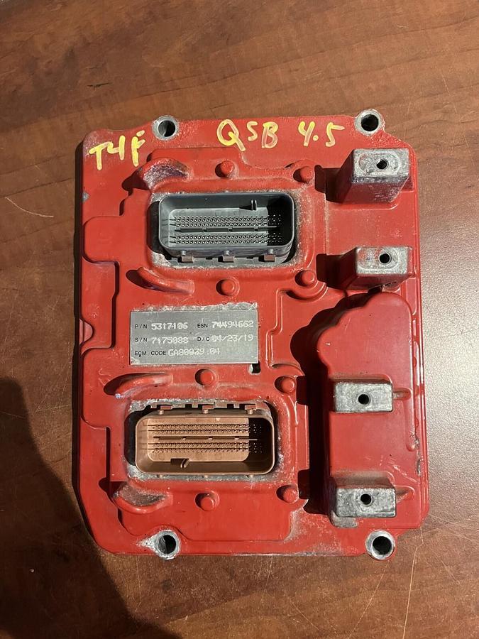 Used Cummins ISX15 Engine Control Module from QSB4.5 - P/N: 5317106 - S/N: 7175088