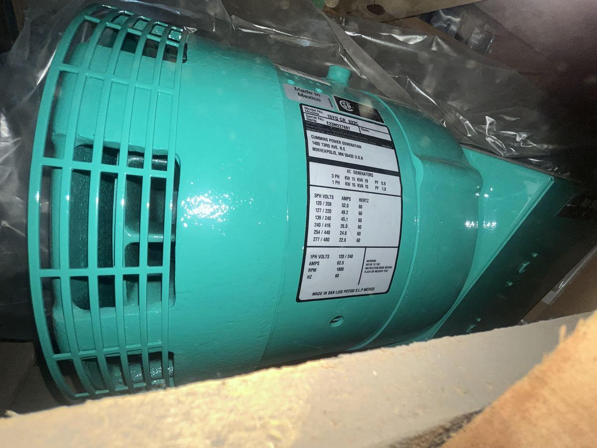 15kW 2023 Cummins 15YD CR 622C Alternator